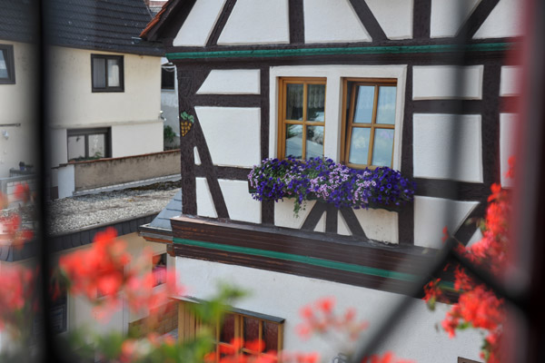 Through a window of the Old Rathaus, Großheubach