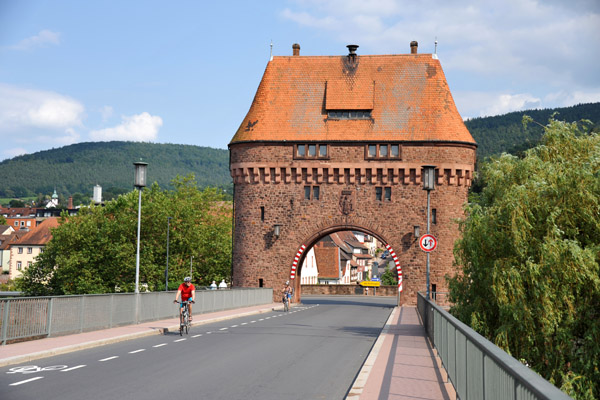 City gate across the Mainbrücke, Miltenberg