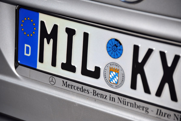 German License Plate - Miltenberg