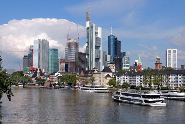Frankfurt Skyline across the River Main 