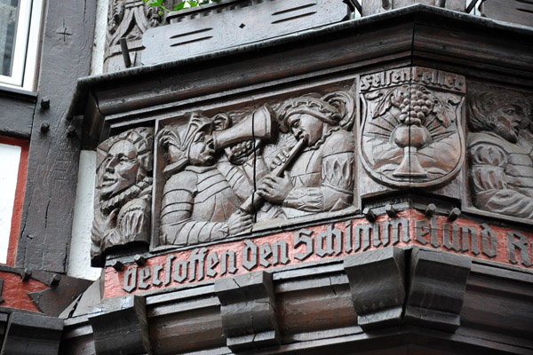 Woodcarving on the Felsenkeller, Rdesheim