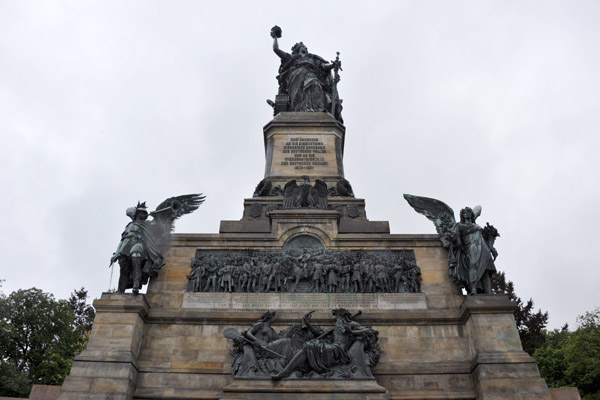 The Niederwalddenkmal commemorates the 1871 Unification of Germany