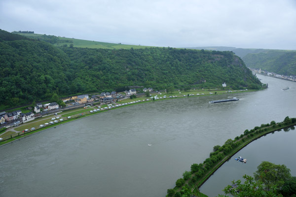 The Rhine here is at its narrowest point north of Switzerland