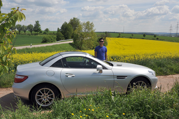 Mercedes SKL200 in the countryside of Eifelkreis Bitburg-Prm