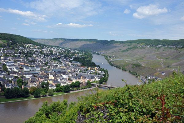 View downriver from Burg Landshut