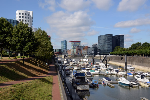 Marina Dsseldorf, part of the former commercial river port turned over to recreational boating