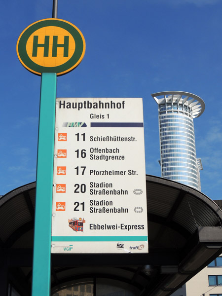 Hauptbahnhof Straenbahn Haltestelle
