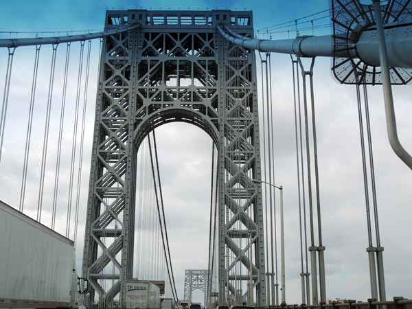 George Washington Bridge headed for New Jersey