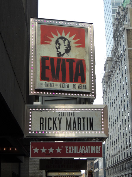 Evita with Ricky Martin