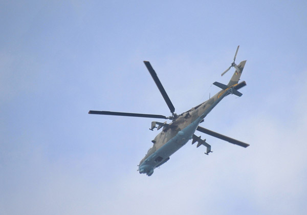 Senegalese Air Force Mil Mi-24 attack helicopter