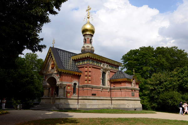 Tsar Nicholas II laid the foundation stone of the Russian Orthodox Church in 1896