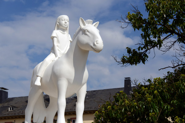 Sculpture of a Girl on a Horse, Schloss Homburg