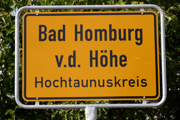 Full name: Bad Homburg vor der Höhe