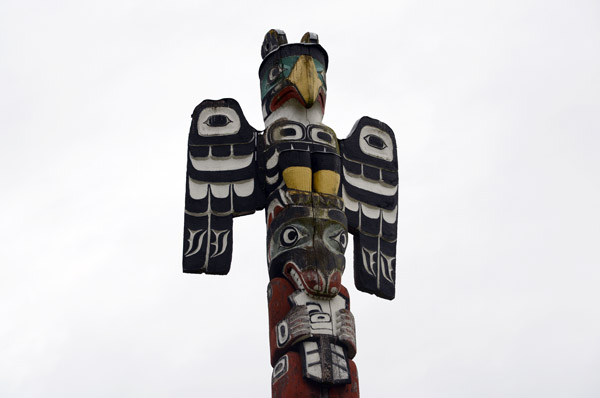 Kwakwaka'wakw Heraldic (Totem) Pole, 1953, Thunderbird Park