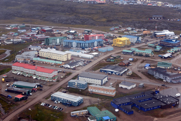 Bustling downtown Iqaluit, population 6600 