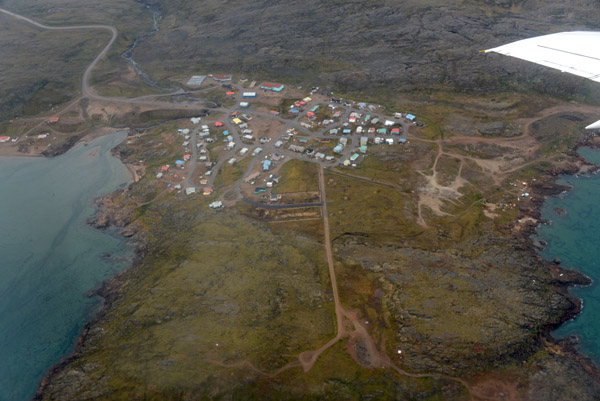 The village of Apex, just south of Iqaluit on the shore of Frobisher Bay