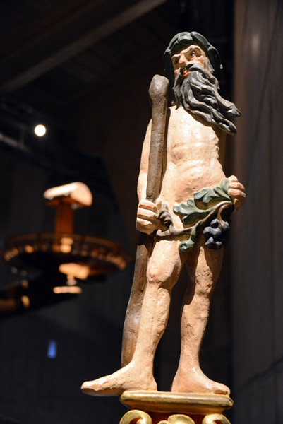 Painted reproduction of one of the Wildmen of the Vasa