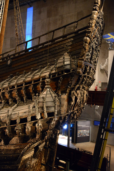 Stern and aft port galleries, Vasa