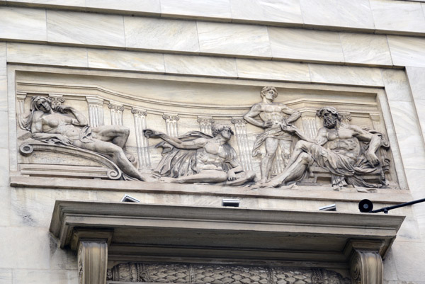 Sculptural relief on the Old Building