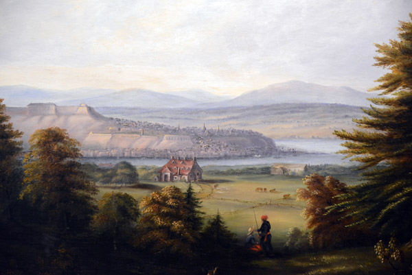 View of Qubec City from Pointe De Lvy, Joesph Lgar, ca 1840-1842