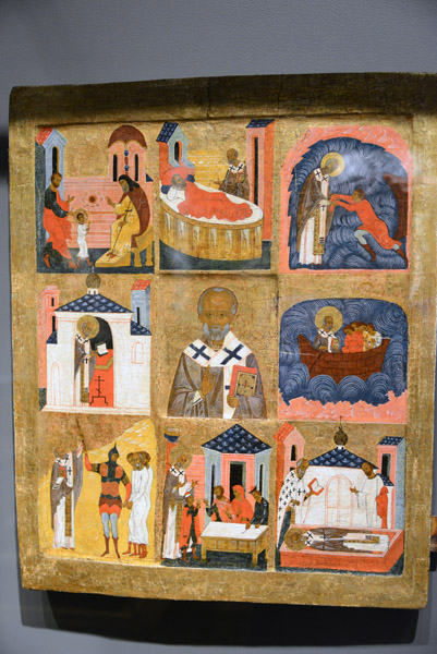 Scenes of the Life of Saint Nicholas of Velikoretsk, Russia, Mid-16th C.