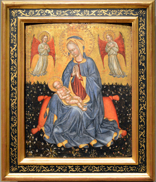The Virgin Adoring the Infant Christ with Two Angels, Italy (Emilia), ca 1430