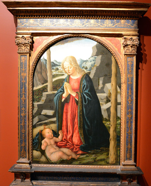 Madonna Adoring the Christ Child, Francesco Botticini, ca 1475