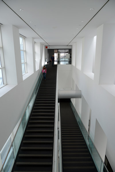 Stairs of the new building of the MMoFA