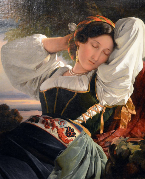 Girl from the Sabine Mountains, Franz Xaver Winterhalter, ca 1832-1836
