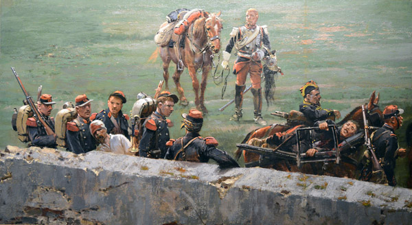 Transporting the Wounded (Fragment from the Battle of Rezonville, August 16, 1870), douard Detaille, 1881-1883