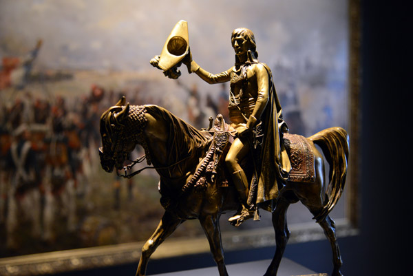 Small bronze of Napolon riding