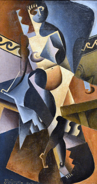 Nude Woman Leaning on a Table, Jean Metzinger, 1911