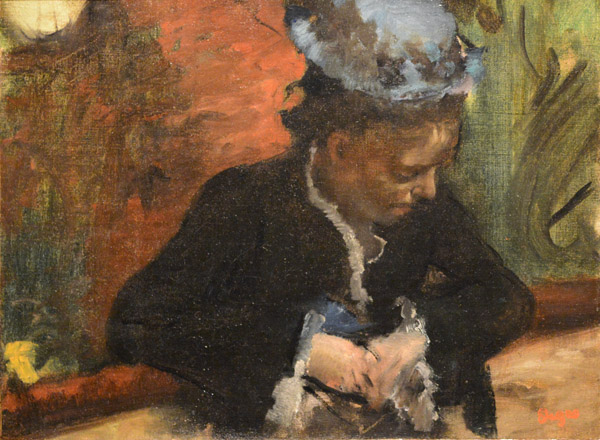 At the Theatre: Woman Seated in the Balcony, Edgar Degas, ca 1877-1880