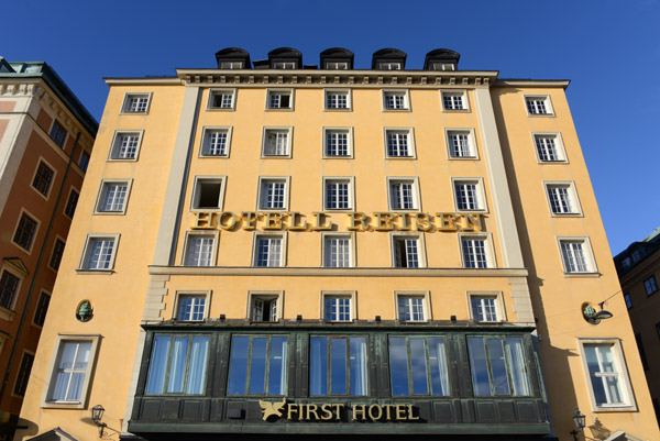 Hotell Reisen, Skeppsbron 12, Gamla Stan