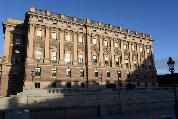 Northern faade of the Riksdag - Swedish Parliament