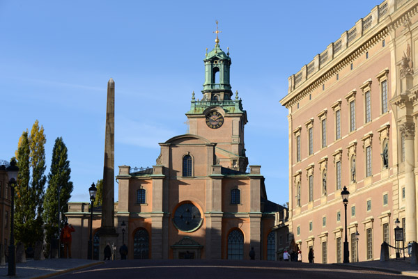 Royal Palace with the Great Church, Storkyrkan, Stockholm