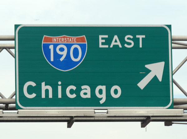 I-190 East to Chicago