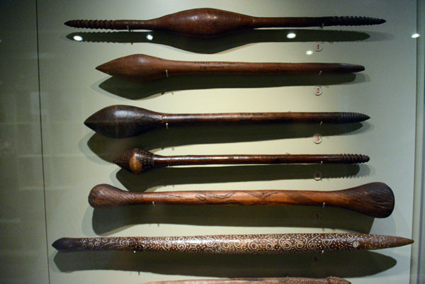 Various throwing, hunting and fighting clubs, 19th-early 20th C.