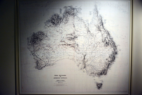 Tindale Map of Aboriginal Tribal Boundaries published in 1974