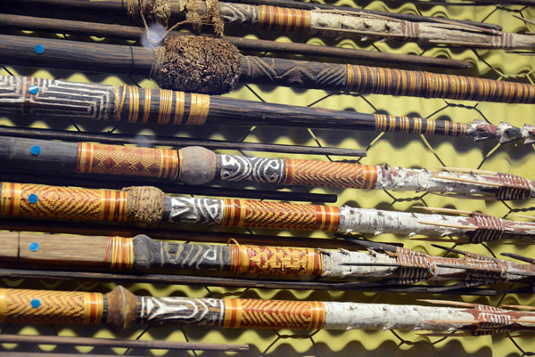 Details of barbed spears, Solomon Islands
