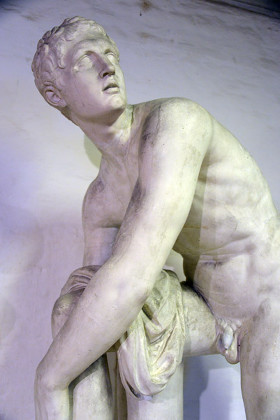 Hermes lacing his sandals, Louvre