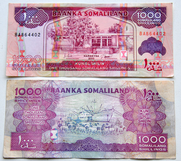 Somaliland Banknotes - 1000 Somaliland Shillings