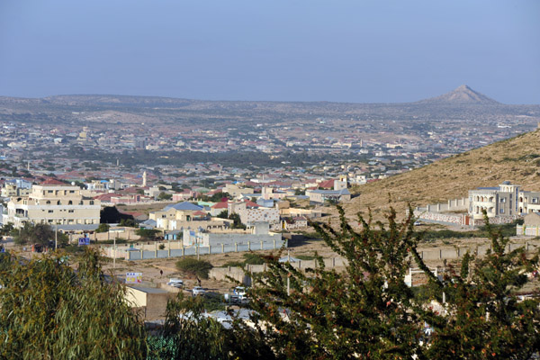 View looking towards central Hargeisa from the Ambassador Hotel, located on the south side near the airport