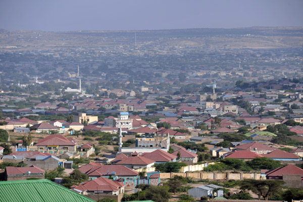 View of central Hargeisa from the Ambassador Hotel