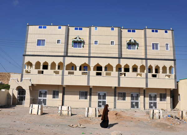 New construction in arabesque style on the outskirts of Hargeisa