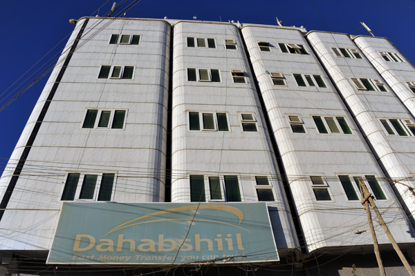 Dahabshiil, Somaliland's money transfer service, useful since Somaliland is cut off from the international banking system