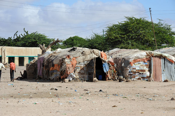 Shelters like this are common throughout Somaliland