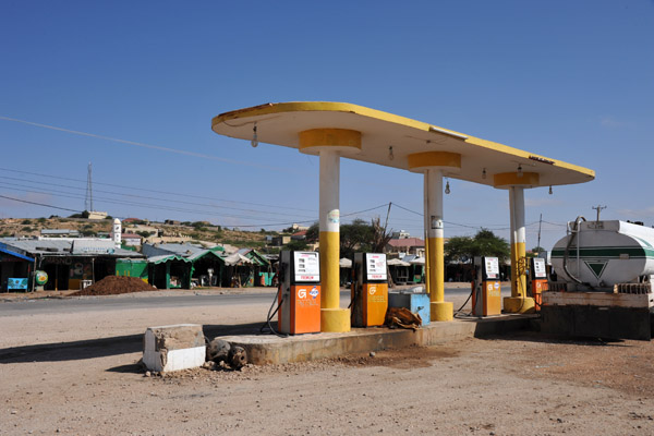 Gas station along Somaliland Highway 1 on the edge of Hargeisa
