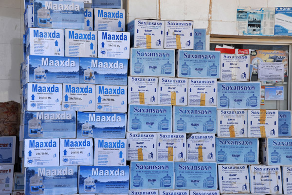 Maaxda and Saxansax bottled water, Somaliland