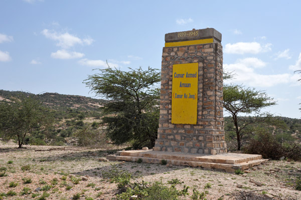 Somaliland World War II monument near Daarbuduq